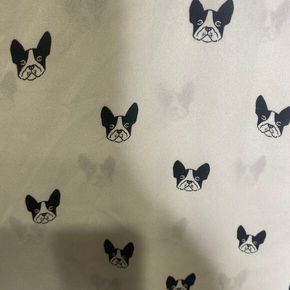 Torrid womens 1 button up sheer roll tab novelty puppy geometric lightweight - Picture 5 of 10